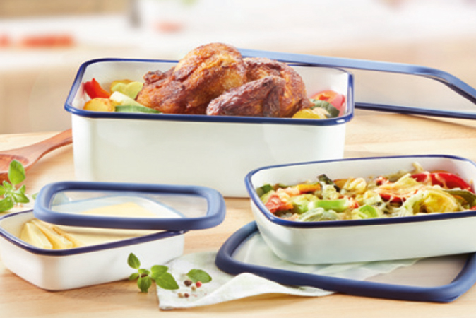 Honeyware Emaile Auflaufformen