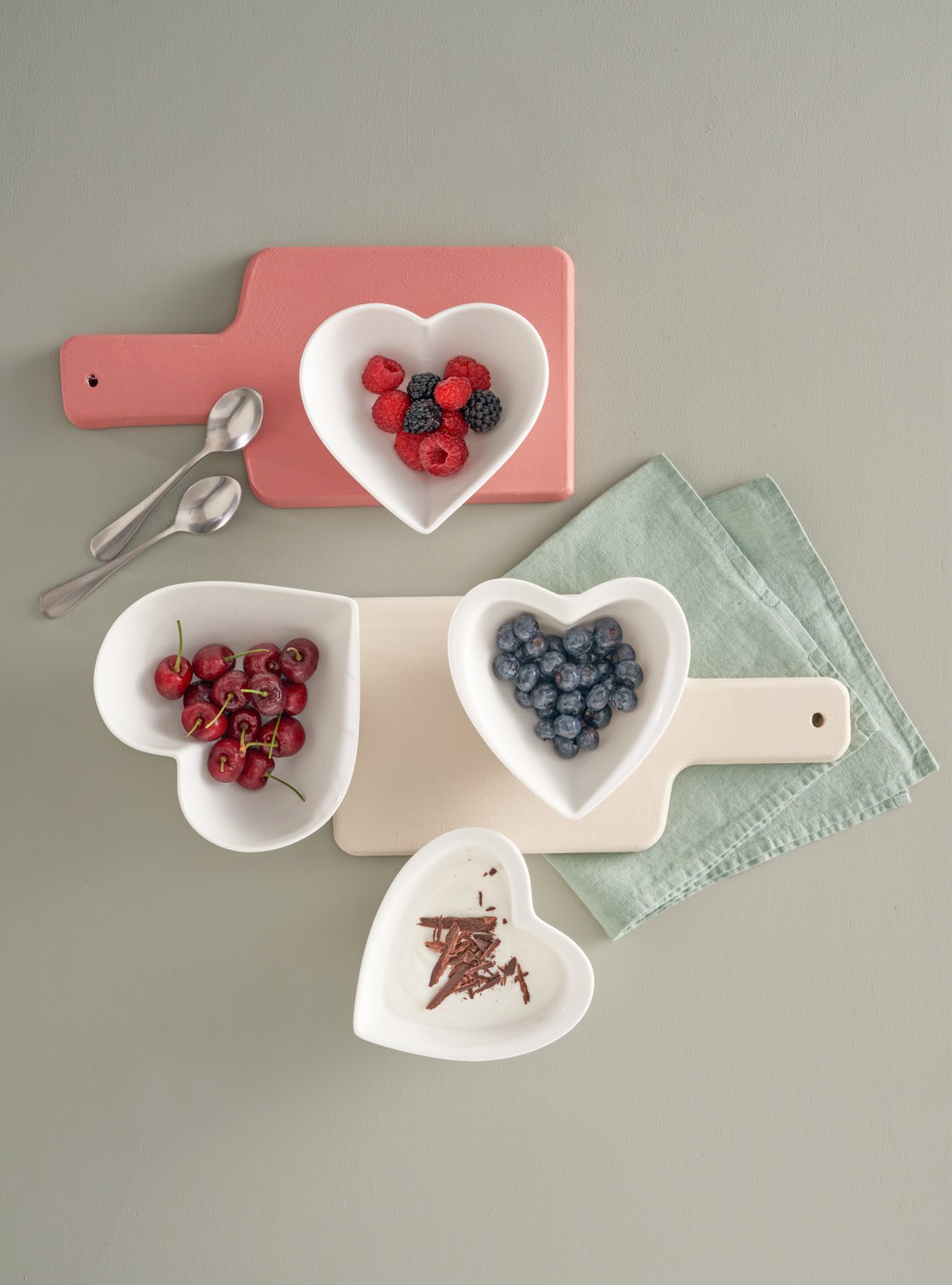 Herzförmige Cupido Schalen als Geschenkidee