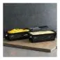 Preview: Raclette Set Mini Alpenglühen schwarz mit Schabern und Teelicht