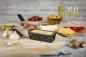 Preview: Raclette Set Mini Alpenglühen schwarz mit Schabern und Teelicht