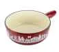 Preview: Caquelon/ Fonduetopf/ Käsefondue Induktion Gusseisen rot Alpweide 24cm