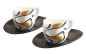 Preview: Luigi Colani Porzellan Espressissimo - Tasse 4 tlg. wave gold black