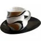 Preview: Luigi Colani Porzellan Kaffee - Cappuccino Tasse wave gold black