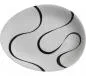 Preview: Luigi Colani Porzellan Teller 2 Stück loop black