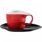 Preview: Luigi Colani Porzellan Jumbotasse 2 tlg. schwarz & rot