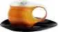 Preview: Luigi Colani Porzellan Espresso Tasse mit Untertasse orange / schwarz Preview: Luigi Colani Porzellan Espresso Tasse mit Untertasse orange / schwarz