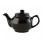 Preview: Teekanne 1100 ml Steingut klassisch schwarz, für 6 Tassen Preview: Teekanne 1100 ml Steingut klassisch schwarz, für 6 Tassen
