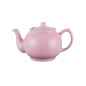 Preview: Teekanne 1100 ml Steingut pastell pink, für 6 Tassen