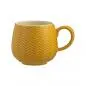 Preview: Geprägte Tasse Zickzack, ocker, 350 ml Preview: Geprägte Tasse Zickzack, ocker, 350 ml