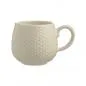 Preview: Geprägte Tasse Honigwaben, creme, 350 ml