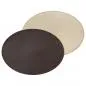 Preview: Platzset oval 45 x 34 cm schokobraun / creme