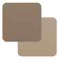 Preview: Fleximats Untersetzer, 4er Set, 10x10cm, Taupe/Beige