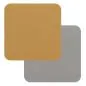 Preview: Fleximats Untersetzer, 4er Set, 10x10cm, Senf/Grau