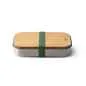 Preview: Edelstahl Sandwich Box - Olive, 1000 ml, Edelstahl/Bambusholz, Maße: 22,3 x 15 x 5,2 cm
