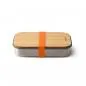 Preview: Edelstahl Sandwich Box - Orange, 1000 ml, Edelstahl/Bambusholz, Maße: 22,3 x 15 x 5,2 cm