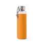 Preview: Wasserflasche 600 ml Glas Orange