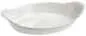 Preview: GRATINSCHUESSEL, OVAL, MIT GRIFFEN Weiss 40 cl