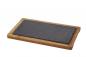 Preview: HOLZTABLETT/ HOLZBRETT 34 x 19,5 cm FUER TELLER/ PLATTE/ STEAKTELLER 30 x 16 cm Bambus