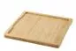 Preview: HOLZTABLETT/ HOLZBRETT 29,2 x 29,2 cm FUER TELLER/ PLATTE/ STEAKTELLER 25 x 25 cm Bambus