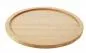Preview: RUNDES HOLZTABLETT 34 cm FÜR TELLER/ STEAKTELLER 30 cm Bambus