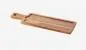 Preview: HOLZTABLETT 43 x 14 cm, RECHTECKIG FÜR TELLER/ PLATTE 30 x11 cm Akazie