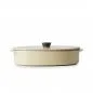 Preview: CARACTERE KASSEROLLE/ AUFLAUFFORM MIT DECKEL 19 x 13 cm Muskatnuss REVOL