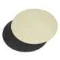Preview: Platzset oval 45 x 34 cm schokobraun / creme