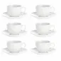 Preview: Kaffeetassen Set 6 Stück mit Untertasse Collina