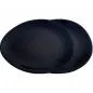 Preview: Luigi Colani Porzellan Teller Set 2 tlg. schwarz
