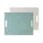 Preview: Wendetablett, groß, Mint/ Elfenbein, Kunstleder, Maße: 55 x 41 cm