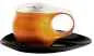 Preview: Luigi Colani Porzellan Espresso Tasse mit Untertasse orange / schwarz Preview: Luigi Colani Porzellan Espresso Tasse mit Untertasse orange / schwarz
