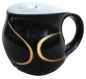 Preview: Colani Kaffeebecher black & loop Gold