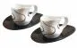 Preview: Luigi Colani Porzellan Espressissimo - Tassen mit Untertassen 4 tlg. loop black