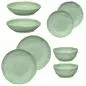 Preview: Geschirrset 8-teilig Atmosfera grün Melamin 
