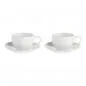 Preview: Tasse mit Untertasse 350 ml Weiß Set. 2 Stück