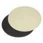 Preview: Platzset oval 45 x 34 cm schokobraun / creme