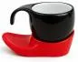 Preview: Espressotasse Vision 4tlg Schwarz / Rot im Farbwechsel
