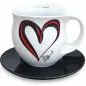 Preview: Luigi Colani Kaffeebecherset XXL Heart red/black