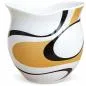 Preview: Luigi Colani Porzellan Kaffeebecher XXL wave gold / black