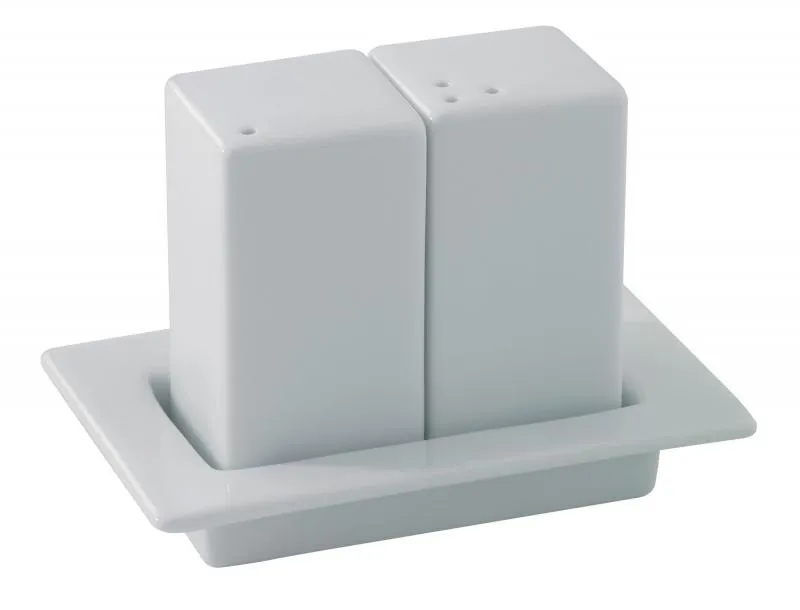 SALZ / PFEFFER AUF TABLETT Weiss SET 3 tlg.