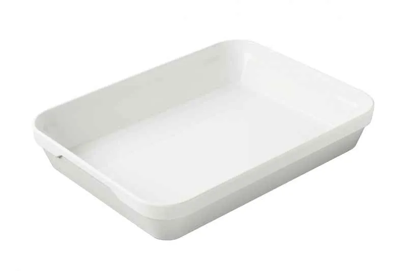 Auflaufform 34,5 x 26 x 6,5 cm weiss