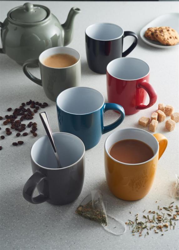 Preview: Tasse aus Steingut, petrol, 330 ml Preview: Tasse aus Steingut, petrol, 330 ml