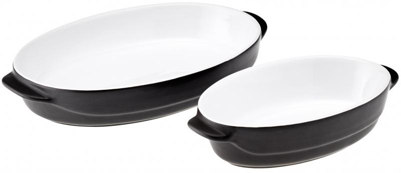 Preview: Auflauf & Servierform oval 30 x 19 cm „Schiefer“