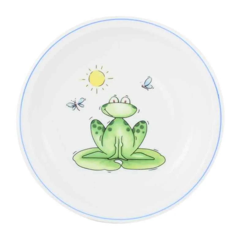 Teller flach 20 cm Frosch