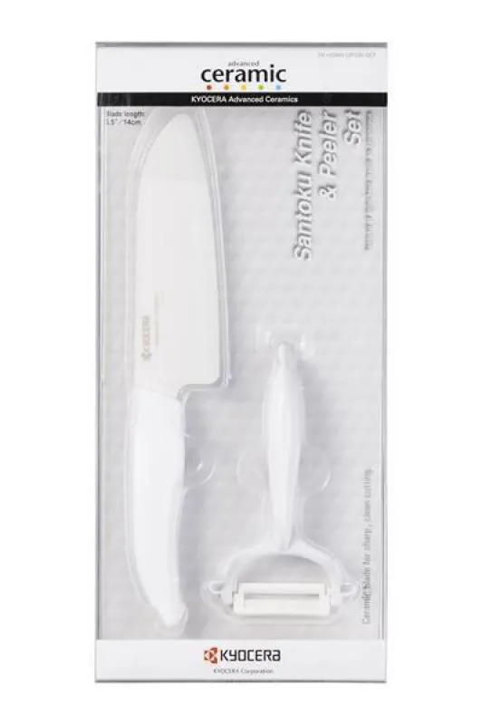 Geschenkset Kyocera Gen Colour Serie Keramikmesser-Set 4 Farben 2 tlg