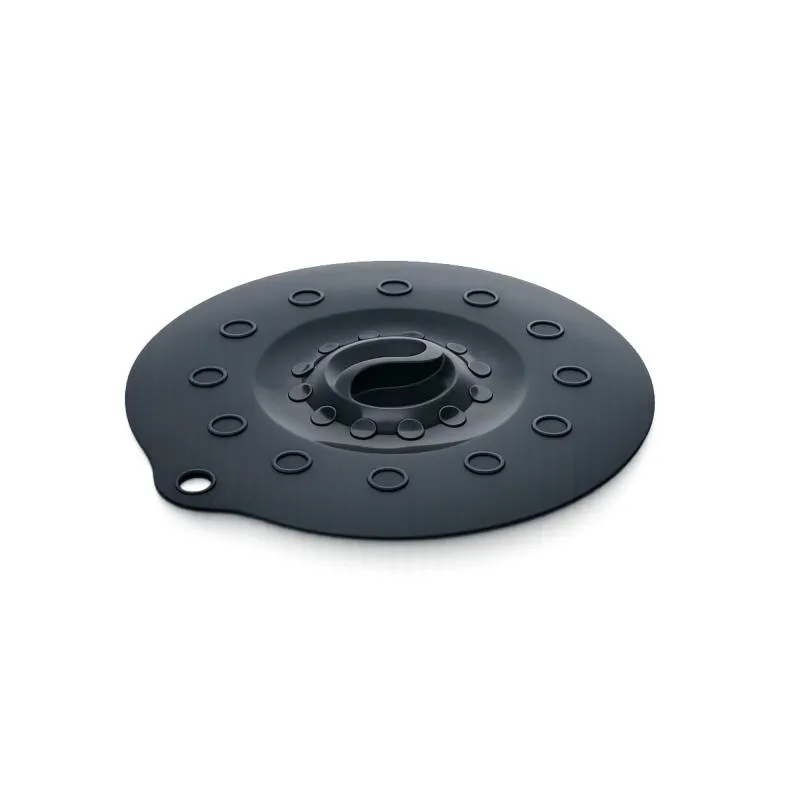 Silikondeckel 18cm „FUNNY KITCHEN“ schwarz