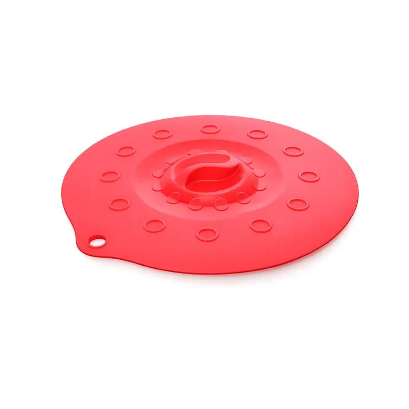 Silikondeckel 23cm „FUNNY KITCHEN“ rot