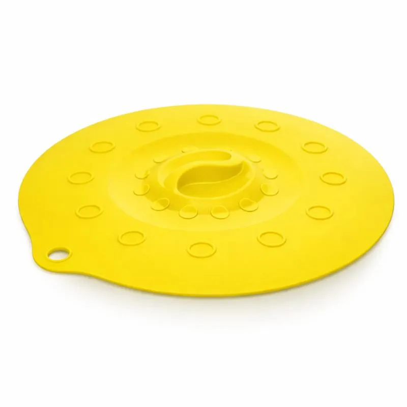 Silikondeckel 29cm „FUNNY KITCHEN“ gelb
