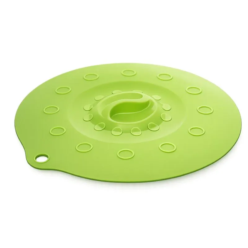 Silikondeckel 29cm „FUNNY KITCHEN“ grün