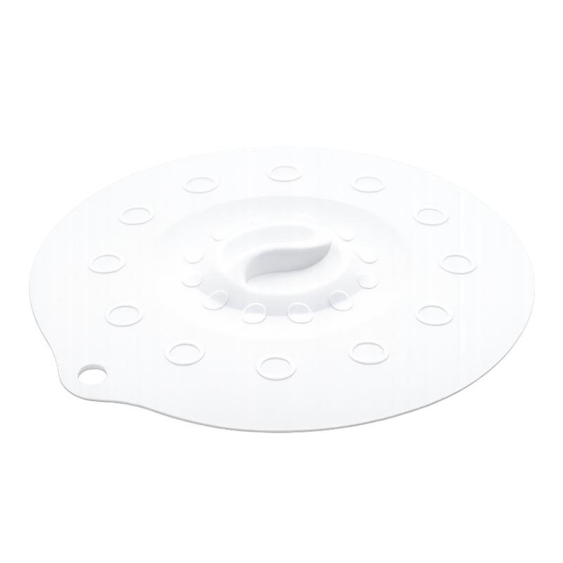 Preview: Silikondeckel 29cm „FUNNY KITCHEN“ weiß